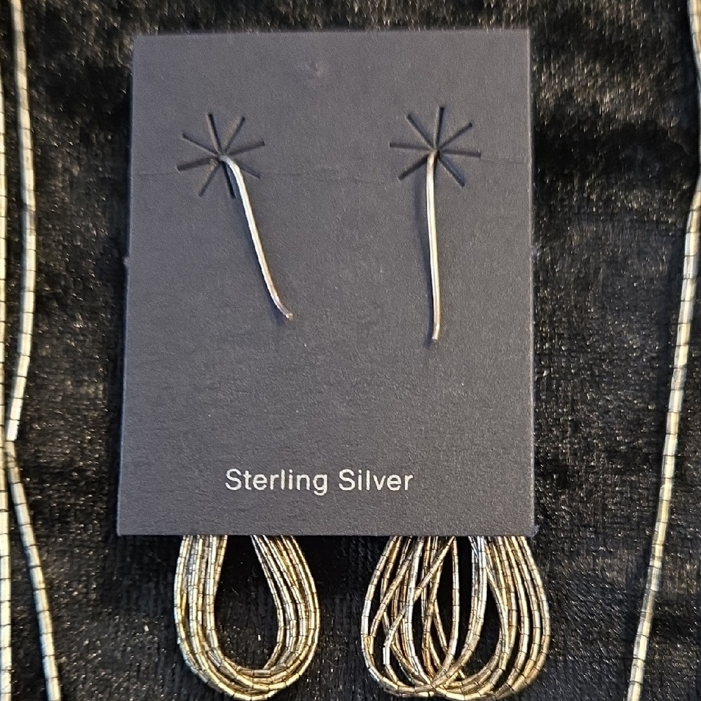 Source Unknown Elegant Sterling And Turquoise Nec… - image 6